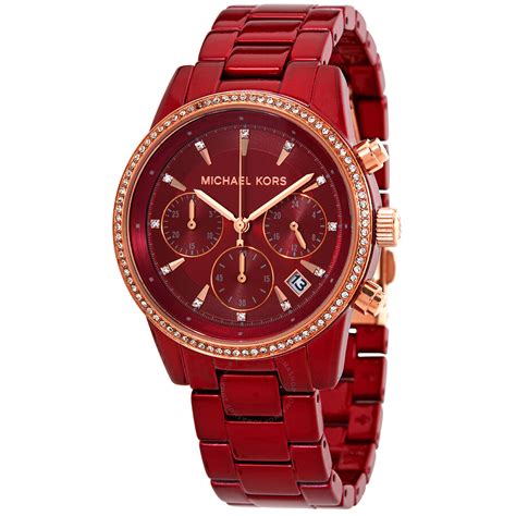 michael kors red watch: Women's Watches 